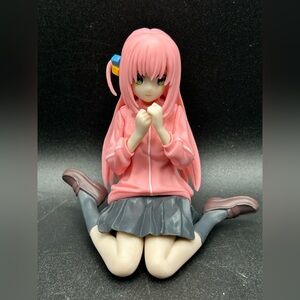 Bocchi the Rock Anime Hitori Gotoh Goto Sitting Perching Pink Haired Girl Figure